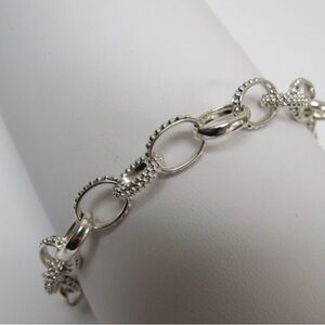 LAGOS Silver Alternating Link Bracelet